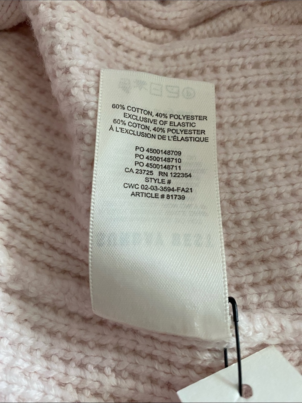 Aritzia Sunday Best Winston Cable-Knit V-Neck Vest Blush Pink Size Med Oversize - Picture 13 of 15